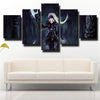 custom 5 piece canvas art prints League Legends Diana wall picture-1200 (2)