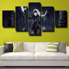 custom 5 piece canvas art prints League Legends Diana wall picture-1200 (3)