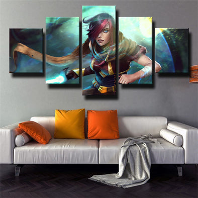 custom 5 piece canvas art prints League Of Legends Fiora wall picture-1200 (1)