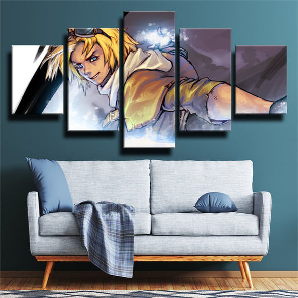 custom 5 piece canvas art prints League of Legends Ezreal wall picture-1200 (2)
