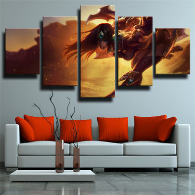 custom 5 piece canvas art prints League of Legends Sivir wall picture-1200 (1)