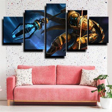 custom 5 piece canvas art prints League of Legends Viktor wall picture-1200 (1)
