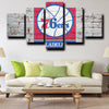 76ers Logo Emblem Red And White