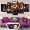 custom 5 piece canvas prints League Legends Blitzcrank live room decor-1200 (3)