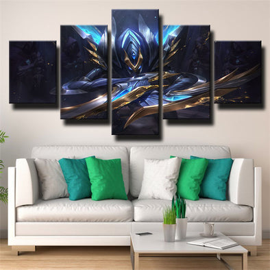 custom 5 piece canvas prints League Of Legends Kha'zix live room decor-1200 (1)
