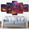 custom 5 piece canvas prints League Of Legends Nasus  live room decor-1200 (3)