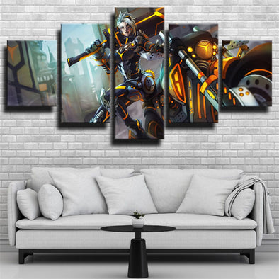 custom 5 piece canvas prints League of Legends Riven live room decor-1200 (1)