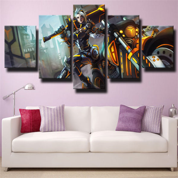 custom 5 piece canvas prints League of Legends Riven live room decor-1200 (3)