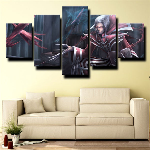 custom 5 piece canvas prints League of Legends Vladimir live room decor-1200 (2)