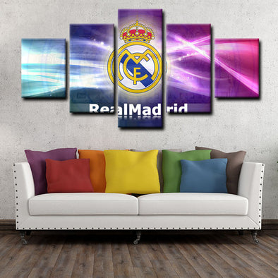 custom 5 piece canvas prints Real Madrid CF live room decor1215 (1)
