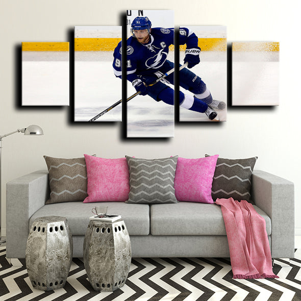 custom 5 piece canvas prints Tampa Bay Lightning Stamkos wall picture-1228 (2)