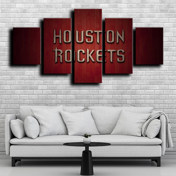 custom 5 piece canvas prints houston rockets live room decor-1208 (4)