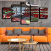 custom 5 piece canvas wall art prints Atlanta Falcons Rugby Field decor picture-1204 (2)
