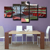 custom 5 piece canvas wall art prints Atlanta Falcons Rugby Field decor picture-1204 (3)