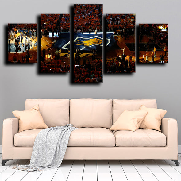 custom 5 piece canvas wall art prints Pacers Arena decor picture-1211 (4)