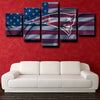  custom 5 piece canvas wall art prints Patriots logo crest decor picture-1214 (2)
