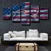  custom 5 piece canvas wall art prints Patriots logo crest decor picture-1214 (4)