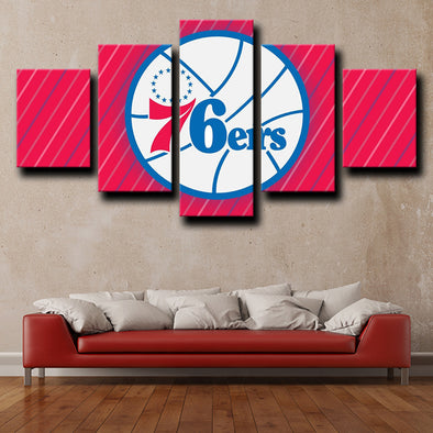 Philadelphia 76ers Jersey Custom Canvas Print Wall Art for Boy Girl Me –  FAMILY GIFTS