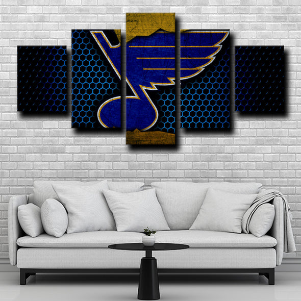 custom canvas 5 piece prints St. Louis Blues Logo decor picture-1213 (1)