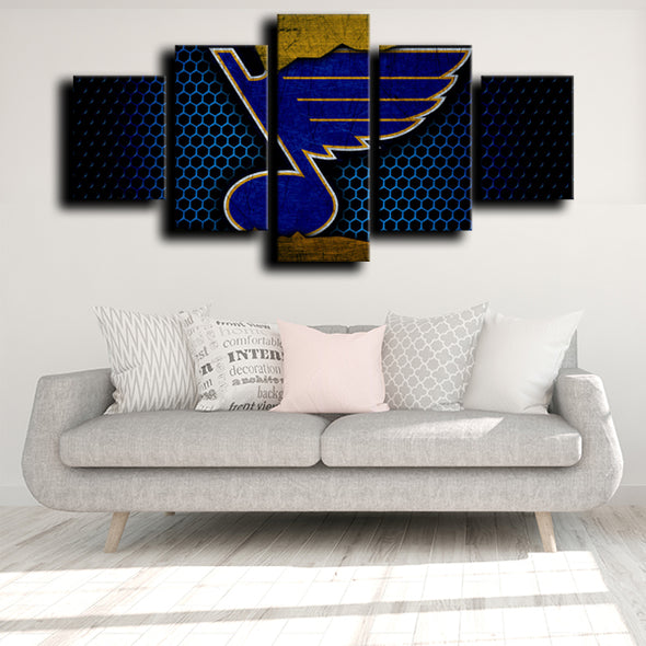 custom canvas 5 piece prints St. Louis Blues Logo decor picture-1213 (3)
