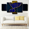 custom canvas 5 piece prints St. Louis Blues Logo decor picture-1213 (4)
