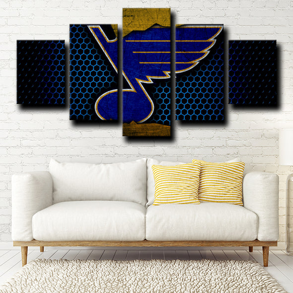 custom canvas 5 piece prints St. Louis Blues Logo decor picture-1213 (4)
