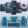custom five panel wall art League Of Legends Katarina home decor-1200 (2)