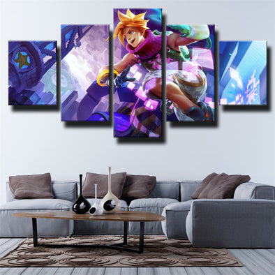 custom five panel wall art League of Legends Ezreal home  picture-1200 (1)