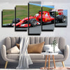 five panel canvas art framed prints Formula 1 Car Ferrari home decor-1200 (2)