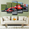 five panel canvas art framed prints Formula 1 Car Ferrari home decor-1200 (3)
