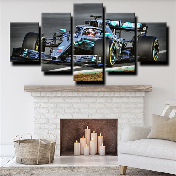 5 panel canvas art framed prints Formula 1 Car Mercedes w10 home decor-1200(1)
