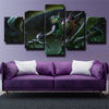 five panel canvas art framed prints LOL Fiddlesticks live room decor-1200 (1)