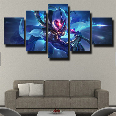 five panel canvas art framed prints LOL Master Yi live room decor-1200 (1)