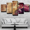 five panel canvas art framed prints One Piece Perona wall picture-1200 (1)