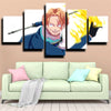 five panel canvas art framed prints One Piece Sabo home decor-1200 (3)