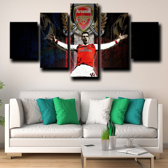 five panel canvas prints Arsenal Persie wall picture-1202 (2)