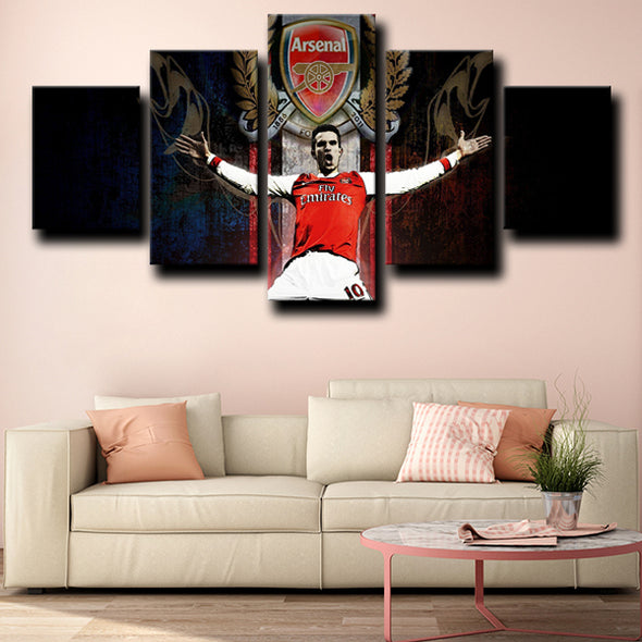 five panel canvas prints Arsenal Persie wall picture-1202 (3)