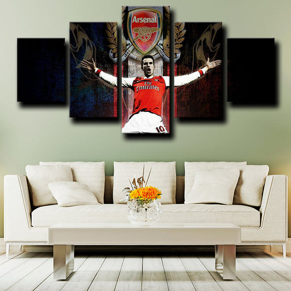five panel canvas prints Arsenal Persie wall picture-1202 (4)