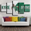 five panel canvas prints Boston Celtics Kyrie Irving wall picture-1234 (2)