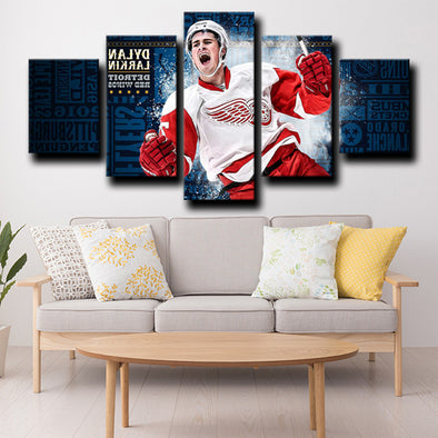 five panel canvas prints Detroit Red Wings Larkin wall picture-1202 (1)