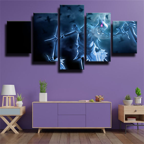 five panel modern art framed print LOL Fiddlesticks live room decor-1200 (2)