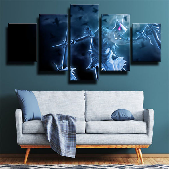 five panel modern art framed print LOL Fiddlesticks live room decor-1200 (3)
