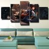 five panel modern art framed print LOL Miss Fortune home decor-1200 (2)
