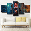 five panel modern art framed print LOL Miss Fortune live room decor-1200 (2)