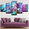 five panel modern art framed print One Piece Perona decor picture-1200 (2)