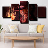 five panel modern art framed print One Piece Sabo home decor-1200 (3)