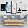 five panel modern art framed print One Piece Sabo live room decor-1200（2）