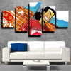 five panel modern art framed print One Piece Usopp wall decor-1200 (1)