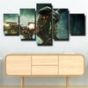 five panel wall art canvas prints LOL Gangplank live room decor-1200 (3)
