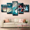 five panel wall art canvas prints LOL Miss Fortune home picture-1200 (2)